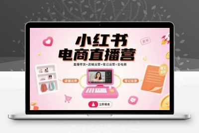 小红书电商直播营带货 + 店铺 + 笔记 1.9G