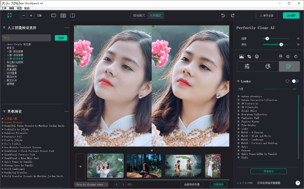 Ai后期调色修图 Perfectly Clear WorkBench