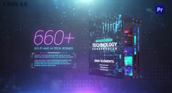 AE+PR脚本预设-660组高科技场景HUD元素数据线条UI界面动画V2.5 破解版