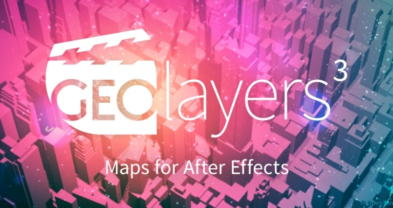 AE真实地图路径绘制动画脚本 Aescripts GEOlayers 3 V1.14.0附使用教程