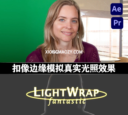 AE/PR插件|扣像边缘模拟真实光照效果 Digital Anarchy – Light Wrap Fantastic V1.2.12 Win/Mac