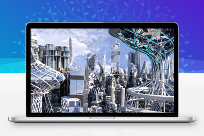 Blender未来科幻城市生活场景3D模型 Future Tech Megacity